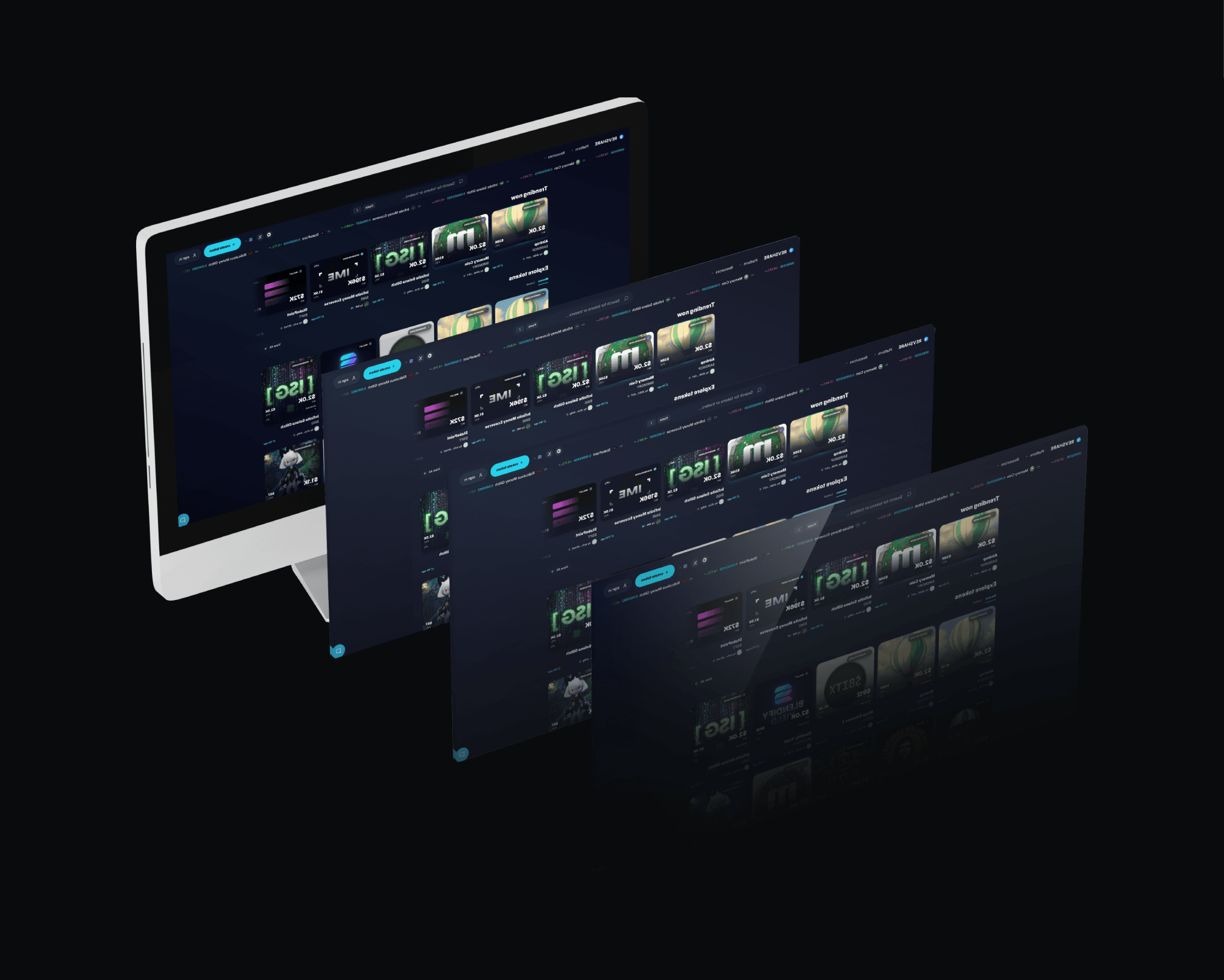REVSHARE launchpad product interface